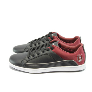 Спортни мъжки обувки  Jump 8801 черно-бордо мъжкиKP