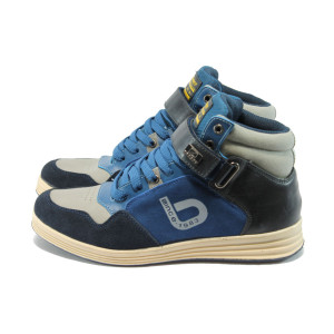 Мъжки кецове сини високи БР 5088 синKP