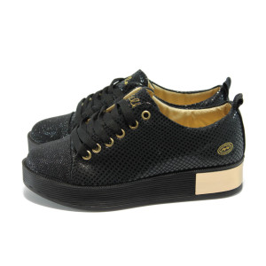 Дамски обувки черни спортни МИ 201 черниKP