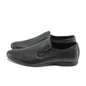 Стилни мъжки обувки в черно КО 66-525 черниKP