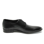 Мъжки обувки черни ФЯ 6001 черен лакKP