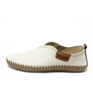 Мъжки бежови обувки без връзки МИ 2013 бежовоKP