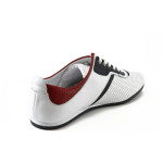 Мъжки бели спортни обувки с връзки КО 38264 бялKP