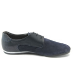 Мъжки сини спортно - елегантни обувки КО 38-4380 синиKP