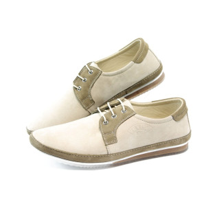 Мъжки обувки бежови ПИ 720 бежов набукKP