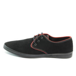 Мъжки черни обувки с връзки АК 100 черноKP