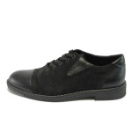 Стилни мъжки обувки в черно КО 76-621 черниKP