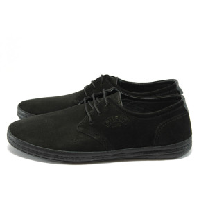 Мъжки анатомични обувки черни ПИ 728 черен набукKP