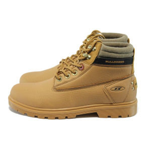 Бежови мъжки боти с грайфер БР 5106 камелKP