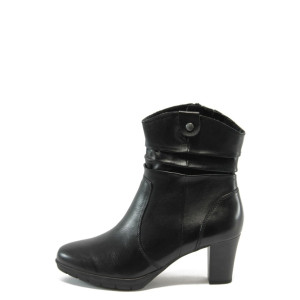 Дамски черни боти от естествена кожа Jana 8-25318-23 черниKP