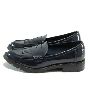 Дамски обувки сини лачени Marco Tozzi 2-24604-33 син лакKP