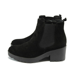 Дамски боти велурени черни Tamaris 1-25487-33 черенKP