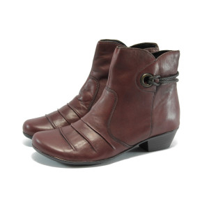 Дамски боти в цвят бордо с нисък ток Remonte D7388-35(H) бордо ANTISTRESSKP