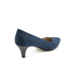 Сини велурени дамски обувки с ток Tamaris 1-22415-24 т.синKP