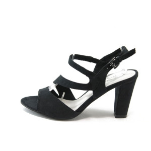 Дамски черни сандали на висок ток Marco Tozzi 28316 черноKP
