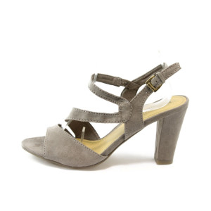 Дамски бежови сандали на висок ток Marco Tozzi 28316 бежовоKP