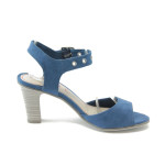 Дамски сини сандали на висок ток S.Oliver 28303 синьоKP