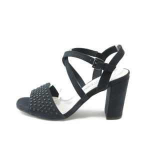 Дамски черни сандали на висок ток Marco Tozzi 28303 черноKP