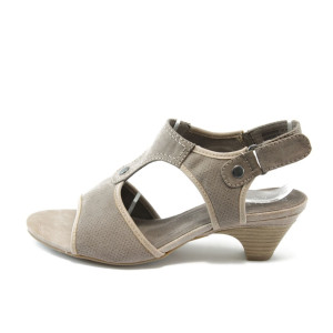 Дамски сандали бежови с нисък ток Jana 28369 бежовоKP