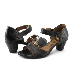 Дамски черни сандали на ток Jana 28322 черноKP