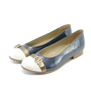 Дамски сини пантофи лачени Remonte R4803-15 синяKP