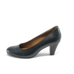 Дамски обувки сини с ток Caprice 9-22404-23 сини ANTISHOKKKP