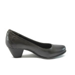 Сиви дамски обувки с ток Jana 22404 сив/графит/KP