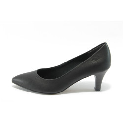 Черни дамски обувки с ток S.Oliver 5-22402-23черниKP