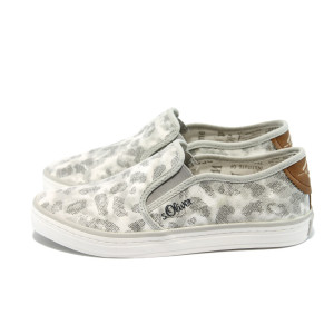 Текстилни дамски обувки с мемори стелки S.Oliver 5-24604-24 леопардKP