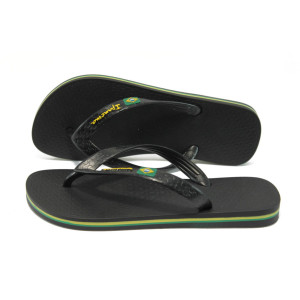 Юношески анатомични черни чехли Ипанема