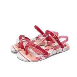 Розови детски сандали с лепенки Ипанема