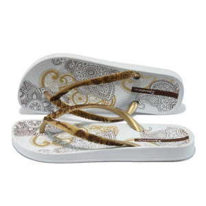 Анатомични златисти дамски чехли Ипанема