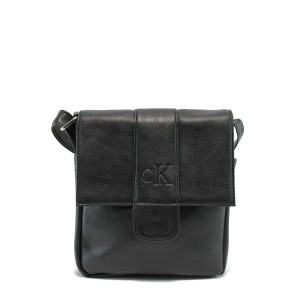 Кожена мъжка чанта - черна АИ 212 черенKP