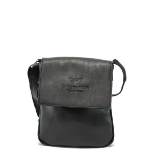 Мъжка чантичка в черно АИ 78 черенKP