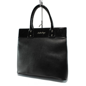 Стила черна дамска чанта