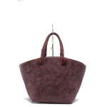 Винена дамска чанта, здрава еко-кожа - стил и комфорт в ежедневието N 10007712