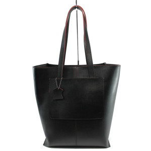 Стилна черна дамска чанта