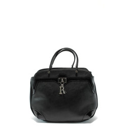 Компактна дамска чанта АИ 031 черна кожаKP