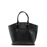 Черна дамска чанта, здрава еко-кожа N 10007788