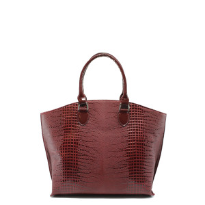 Винена дамска чанта, здрава еко-кожа N 10007789