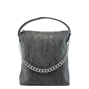 Черна дамска чанта, здрава еко-кожа N 10007786