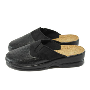 Анатомични черни дамски чехли