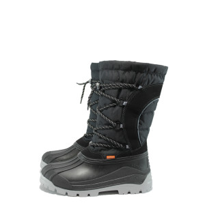 Черни юношески апрески, pvc материя и текстилна материя - всекидневни обувки за есента и зимата N 10007637