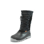 Черни юношески апрески, pvc материя и текстилна материя - всекидневни обувки за есента и зимата N 10007637