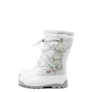 Бели юношески апрески, pvc материя и текстилна материя - всекидневни обувки за есента и зимата N 10007638