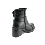 Черни дамски боти, естествена кожа - официални обувки за есента и зимата N 10007315