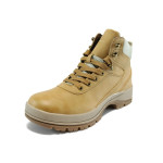 Жълти юношески боти, здрава еко-кожа - всекидневни обувки за есента и зимата N 10007810