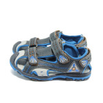 Анатомични сини детски сандали