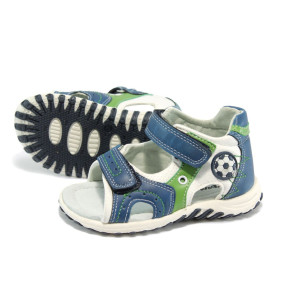Анатомични сини детски сандали