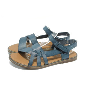 Сини анатомични детски сандали